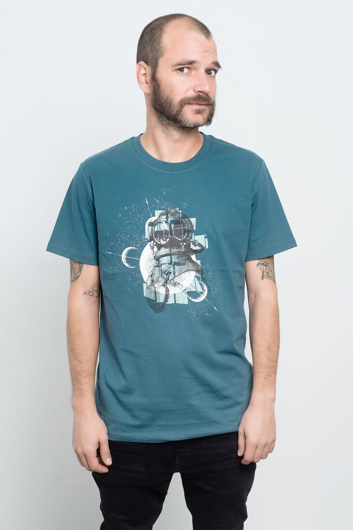 camiseta de astronauta y buzo
